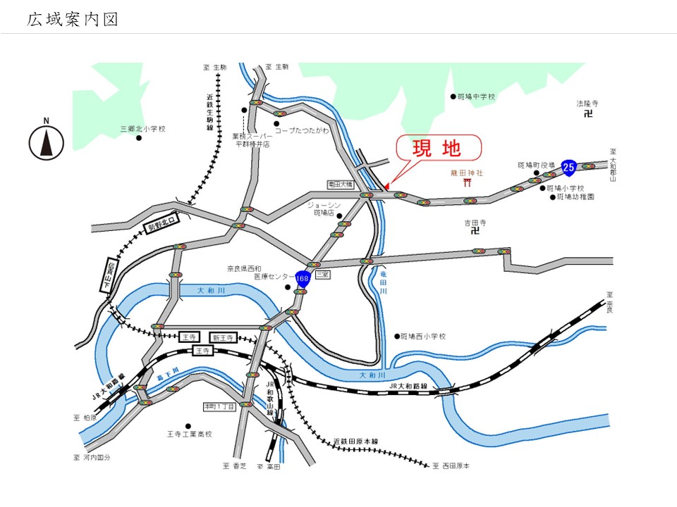 フォレストフィール龍田 広域案内図