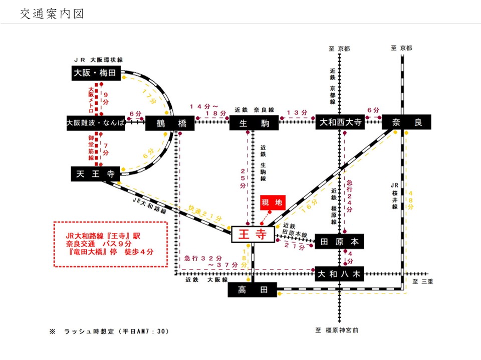 フォレストフィール龍田 交通案内図