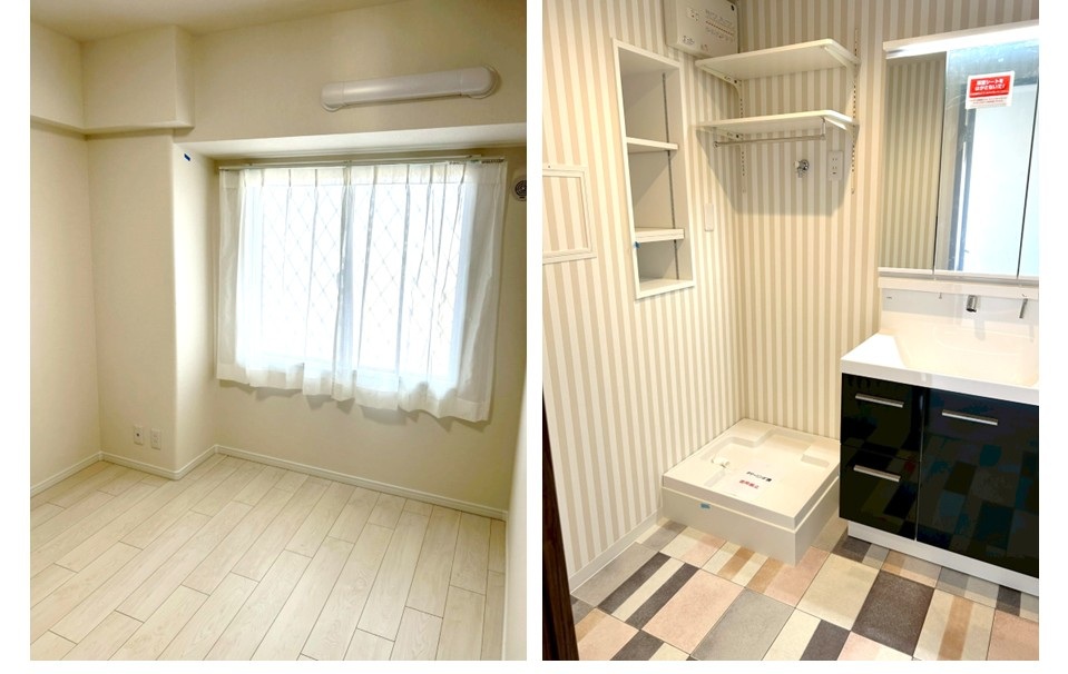 現地内観画像　洋室・洗面脱衣室
