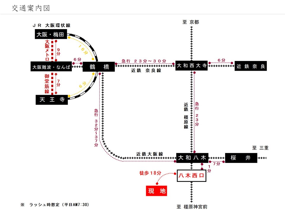ブライトプレイス四条町交通案内図